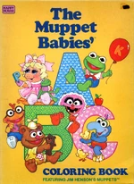 The Muppet Babies' ABC Coloring Book Happy House Books 1985