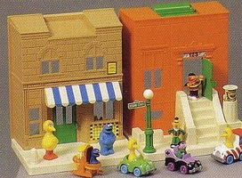 1-2-3 Sesame Street Playset (47 KB) 1-2-3 Sesame Street Playset CBS Toys (1984-1985) Playskool (1986)