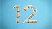 12 rocks take the shape of the number 12.