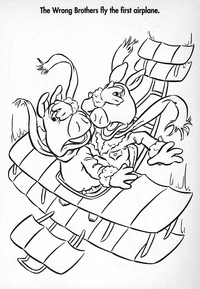 Andy and Randy as the Wright Brothers