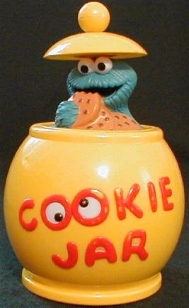 Cookie Monster in the Cookie Jar