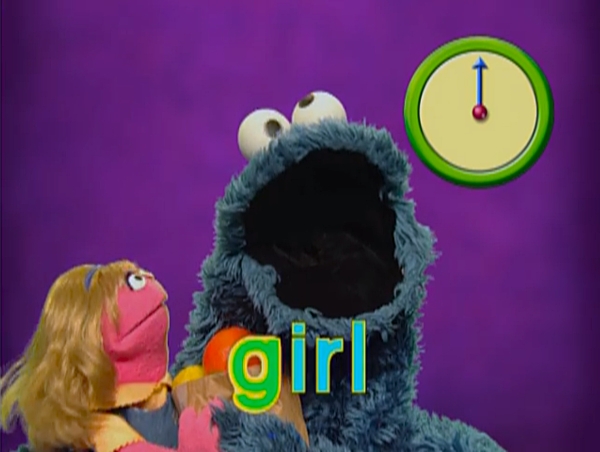 sesame street cookie monster letter of the day