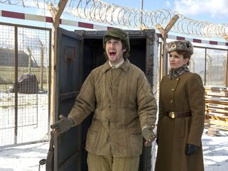 Groban with Tina Fey in Muppets Most Wanted.