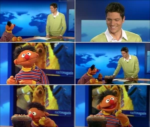 Ernie on nachtmagazin in 2009.