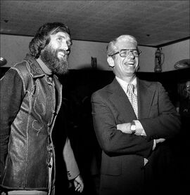  with former president of CBS Television Stations, D. Thomas Miller.