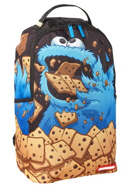 Sprayground x Sesame Street Cookie Monster Shark Bite Backpack