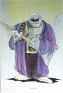 Concept art of "Tundra," a proposed band member for The Jim Henson Hour.