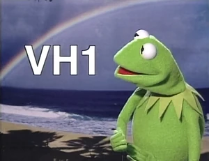 Kermit spells out "VH1" in a familiar, retro fashion.
