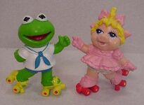 Baby Kermit and Baby Piggy Happy Meal toys.