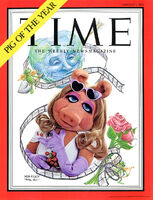 Piggy parodies the cover of Time