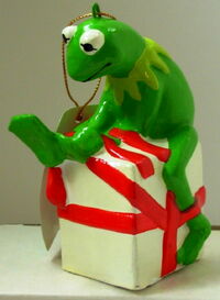 Kermit wrapping present