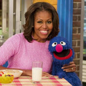 MichelleObama&Grover-square