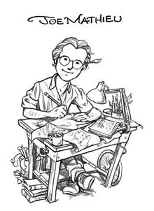 Self illustration of Joe Mathieu