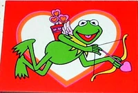 Kermit as Cupid for Hallmarks's party supplies