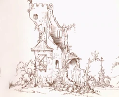 Castlesketch.jpg (191 KB) Castle of the Gorgs, presentation sketch