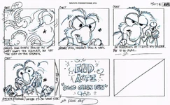Partial storyboard (3rd to last page)