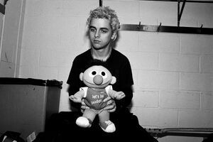 Billie Joe Armstrong with Ernie toy 1994