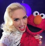 Gwen Stefani and Elmo