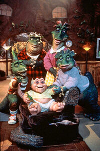 The cast of Dinosaurs