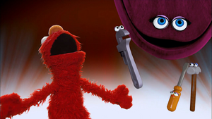 Elmo nearly creates "WRENCH the Musical