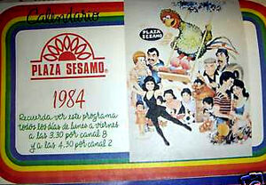 MEXICO TV GUIDE 1984 PLAZA SESAMO AD