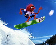 Animal, official mascot of the 1998 U.S. Snowboarding Team.