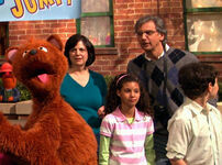 Sesame Street Episode 4204Richard Termine and Belinda Ward as attendees to "Jack's Big Jump"