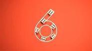 6 dice take the shape of the number 6.