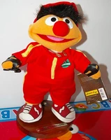 Ernie and Bert as Formula 1 pit crew, limited edition, 2000 30cm