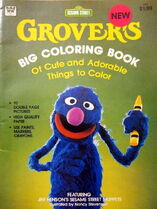 Grover's Big Coloring Book of Cute and Adorable Things to Color Nancy Stevenson Western Publishing 1982