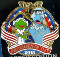 Presidents' Day 2015 - Kermit and Sam Eagle Disneyland & WDW January 22, 2015