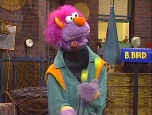 , a large monster obsessed with juggling, makes his sole appearances this season.