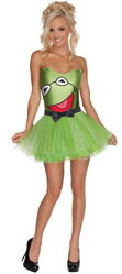 Adult women's Kermit costume