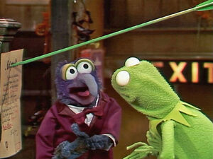Gonzo and Kermit look over the contract.