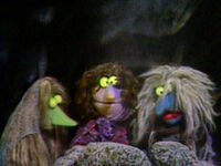 three unnamed witches (Jerry Nelson, Jim Henson, and Richard Hunt) in a season four sketch (First: Episode 0407)