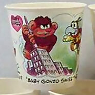 Cup showing Baby Gonzo fighting against King Kong