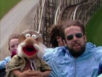 Fraggle Rock, "The Thirty-Minute Work Week", sitting next to Traveling Matt on the roller coaster. *