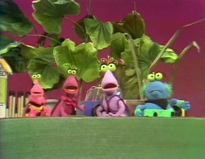 The Twiddlebug family. From left to right: , , , and .