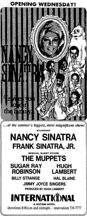 Nancy Sinatra Muppets print ad
