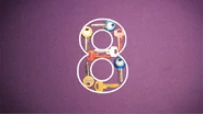 8 keys take the shape of the number 8.
