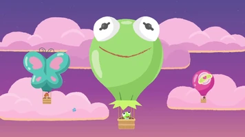 Baby Kermit balloon in Disney Junior Music: Lullabies video "Twinkle Twinkle Little Star"