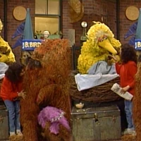 Sonia Manzano (Maria), Big Bird, & SnuffyBig Bird's Story Time