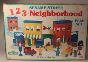 Sesame Street 123 Neighborhood Playset Illco/Tyco (1990s)