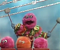 The Witch Doctor turns Marvin Suggs' head into a Muppaphone in "Witch Doctor" from The Muppet Show episode 304.