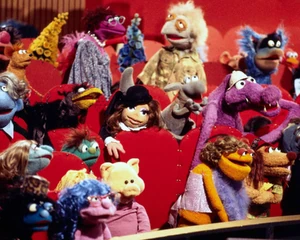 A close-up section of the season 3 audience, with familiar characters such as , , and the .