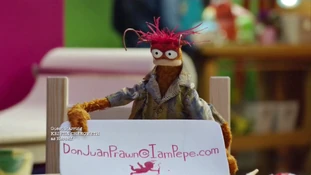 Striped dress shirt.