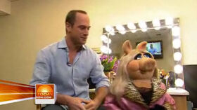 Christopher Meloni and Miss Piggy.