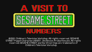 A Visit To Sesame Street Numbers Philips CD-I 