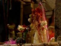 Fraggle puppets on "The Incredible Shrinking Mokey," including the following: