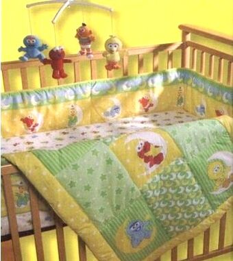sesame street crib set